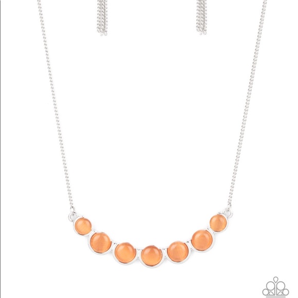 Silver/Orange necklace - Picture 4 of 4